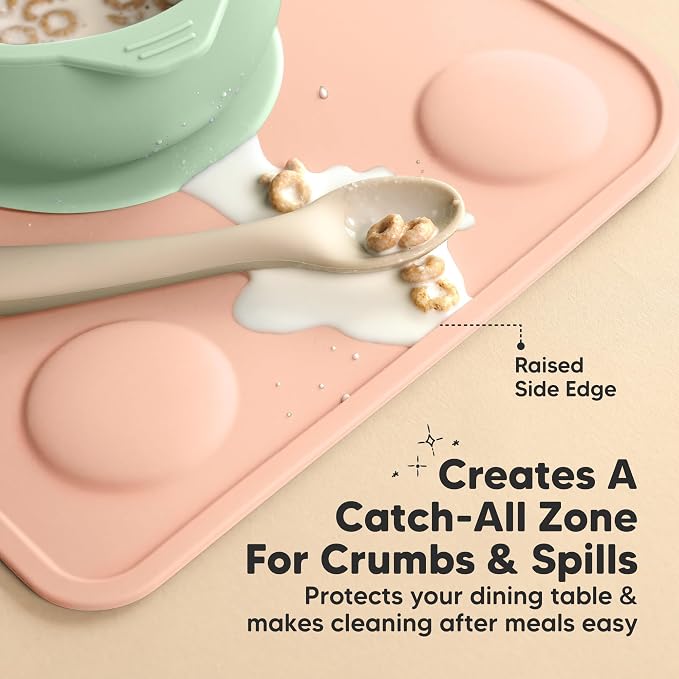 KeaBabies 2-Pack Silicone Placemats - Image 5