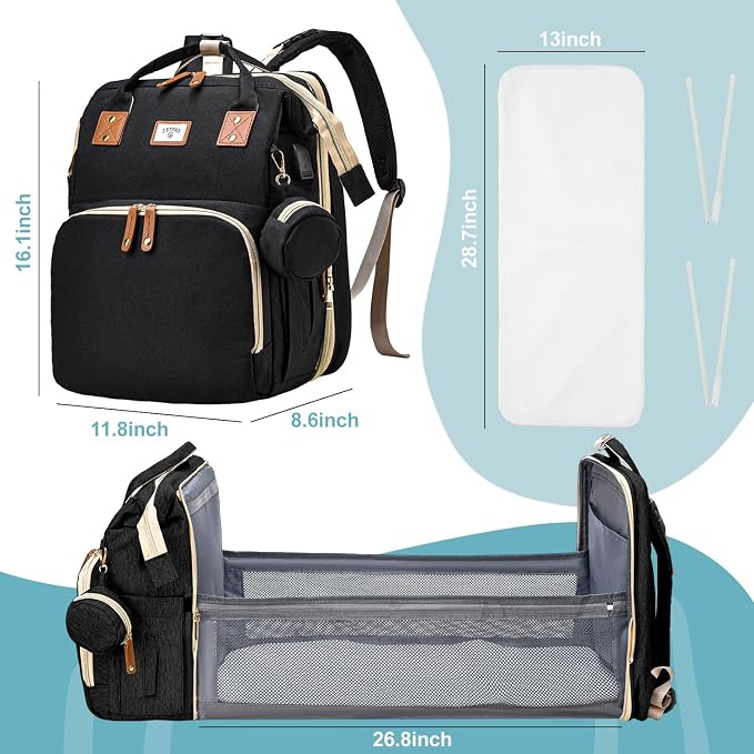 Diaper Bag Backpack, Large Waterproof Lightweight Diaper Bag - Image 7