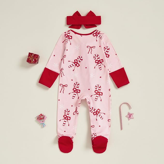 CIYCUIT Baby Girls Cactus Footies Newborn Zip Up Onesie Romper - Image 7