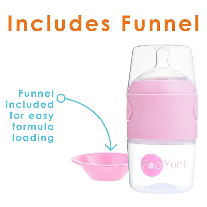 PopYum Pink Formula Making Baby Bottle Starter Set, 2X 5oz Bottles - Image 7