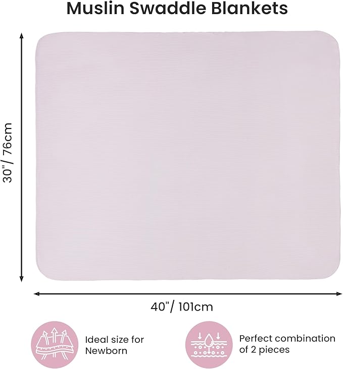 Jersey Swaddle Blanket, Ultra Soft Stretchy Receiving Blanket, Newborn Swaddle - Image 3