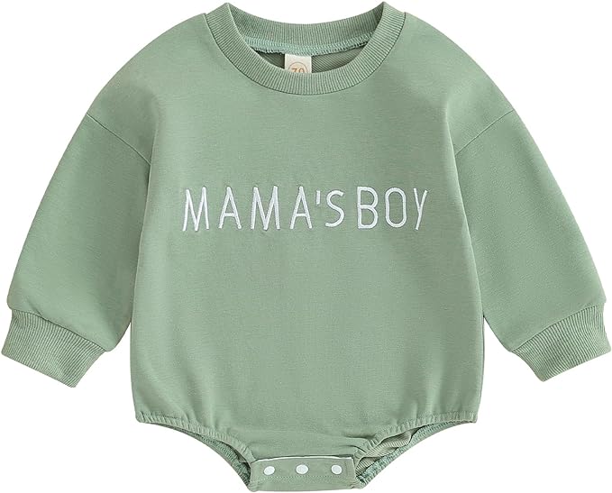 VISGOGO Newborn Infant Baby Boy Girls Oversized Romper Little Dude Sweater by VISGOGO