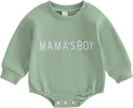 VISGOGO Newborn Infant Baby Boy Girls Oversized Romper Little Dude Sweater by VISGOGO