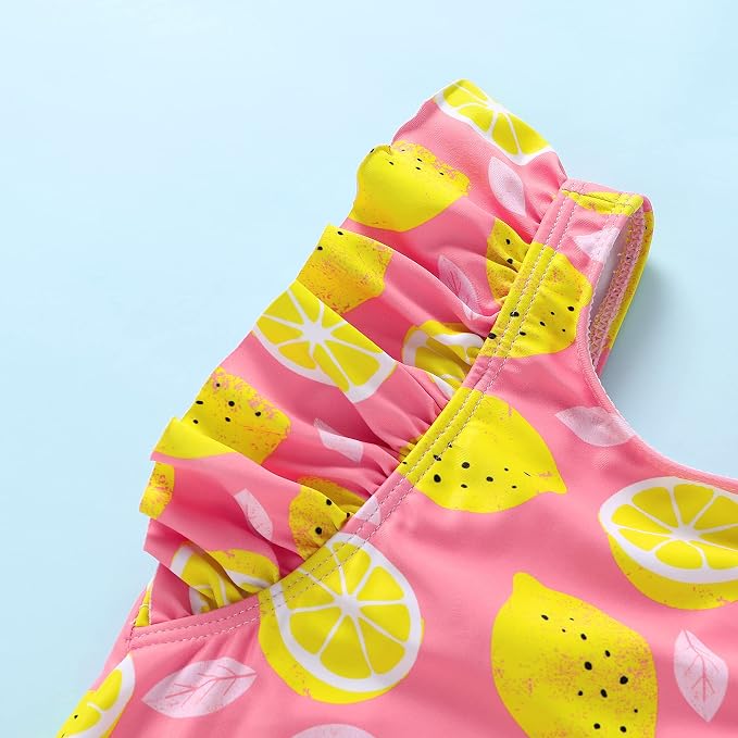 Newborn Baby Girl Ruffle Swimsuit Infant Toddler One Piece Floral Bikini Beach - Image 4
