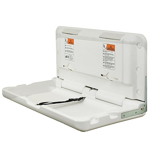 ECR4Kids Horizontal Wall-Mounted Changing Station, Baby Changer by ECR4Kids