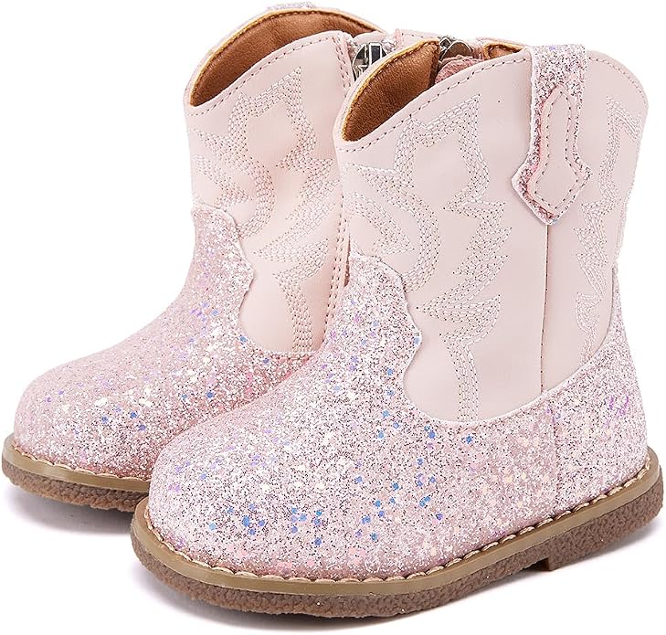 BMCiTYBM Baby Cowboy Cowgirl Boots Infant Western Shoes Boys Girls Round Toe by BMCiTYBM