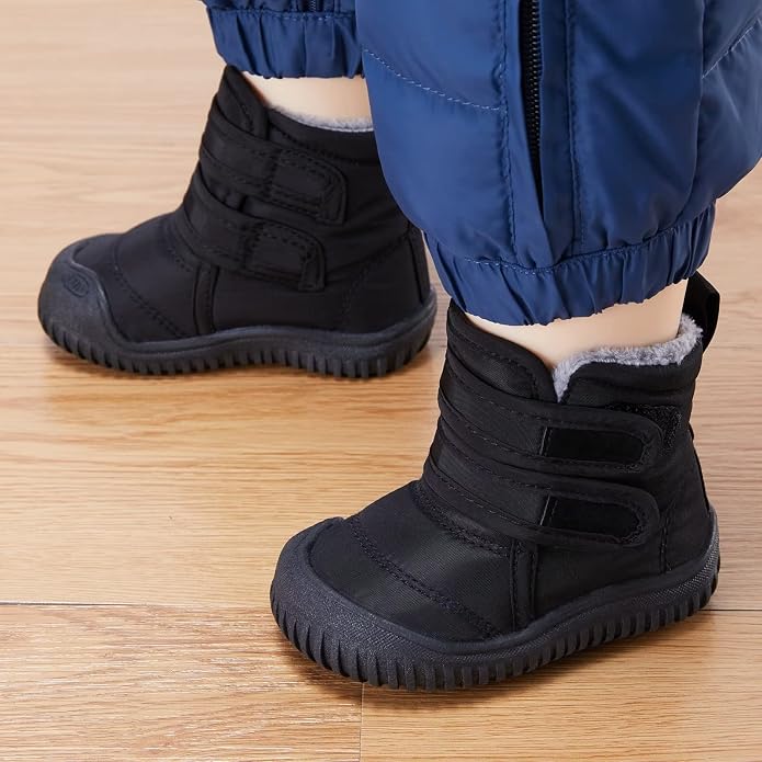 BMCiTYBM Toddler Baby Snow Boots Winter Shoes Boys Girls Cold Weather Baby Faux - Image 2