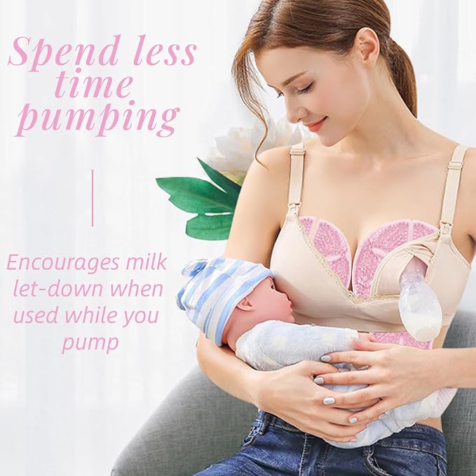 Breast Therapy Ice Packs Large Hot Cold Breast Pads, Nipple Cooling Gel Pads - Image 4