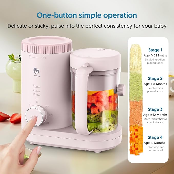 Baby Food Maker Bellababy Baby Food Processor, Puree Blender Steamer - Image 6