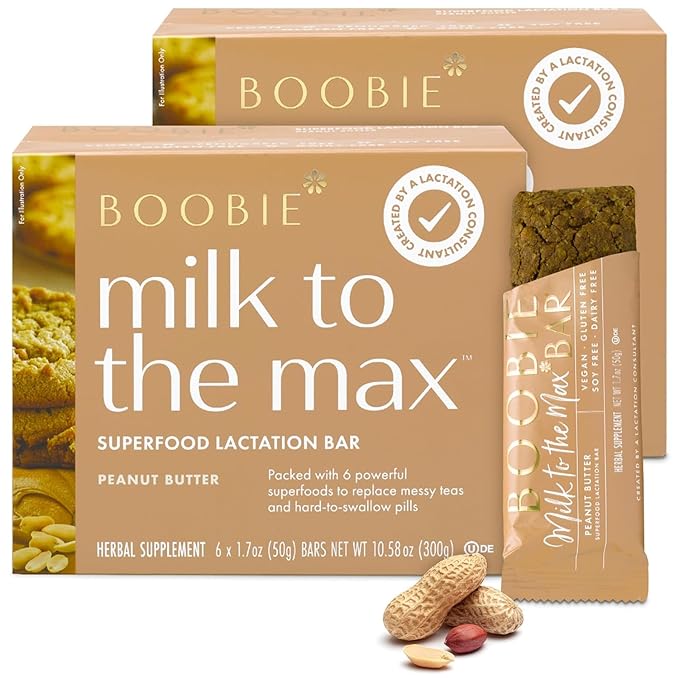 Boobie Bar Superfood Peanut Butter Lactation Bar by Boobie