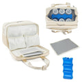 Breastmilk Cooler Bag with Ice Pack, Fits 6 Baby Bottles Up to 9 Ounce Breast by GEMIU