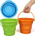 Foldable Beach Sand Toy Bucket for Kids Adults, Jumbo Collapsible Sandbox Bucket by Unknown
