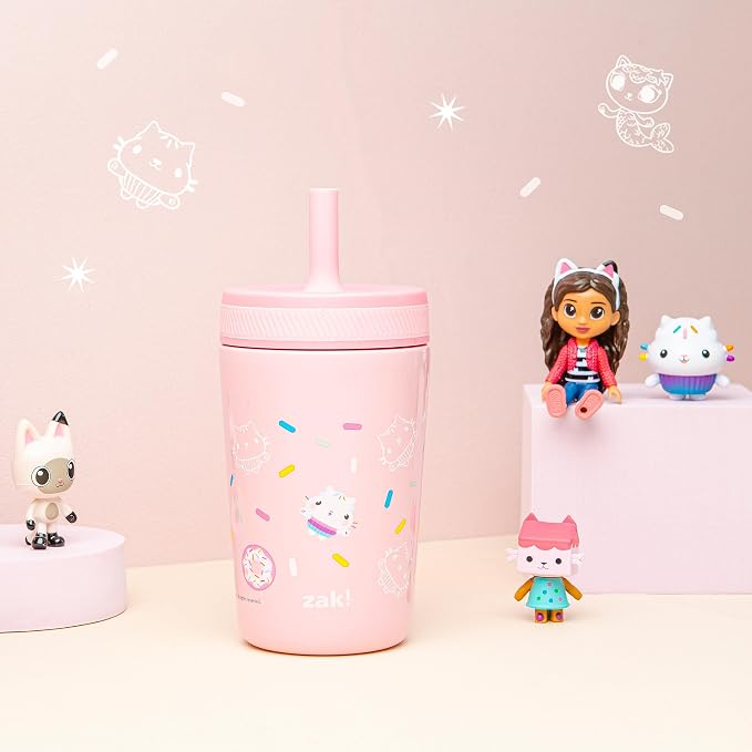 Zak Designs DreamWorks Gabby's Dollhouse Kelso Toddler Cups - Image 2