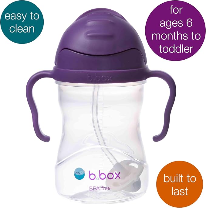 b.box Sippy Cup with Weighted Straw. Drink from any Angle, Leak Proof, Spill - Image 3