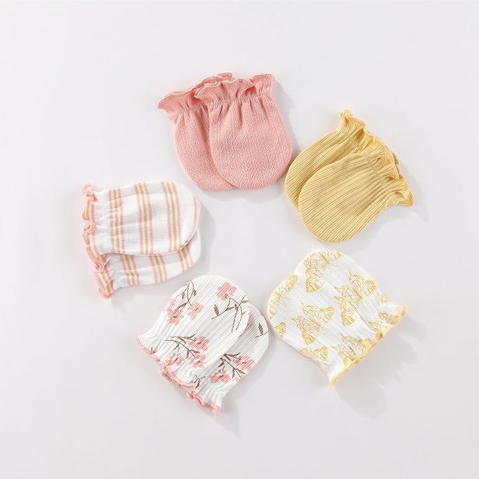 15 Pack Infant Hats Gloves Socks Unisex Baby Boy Girl Accessories Set Cotton - Image 6