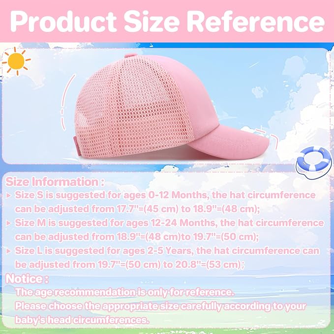 qikqik Baby Baseball Cap Toddler Baseball Hat - Image 6