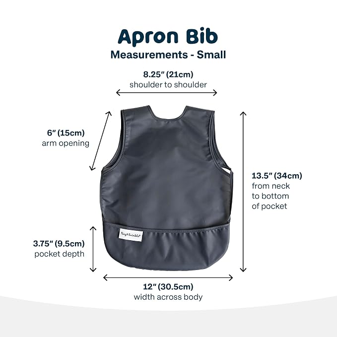 Tiny Twinkle Short Sleeve Apron Baby & Toddler Bib - Image 6