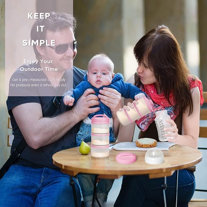 Termichy Stackable Formula Dispenser Portable Milk Powder Container, 2 Pack - Image 7