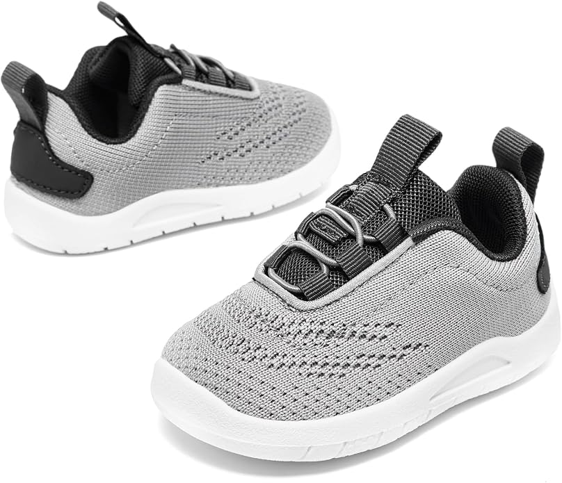 MORENDL Toddler Slip On Sneakers Baby Walking Shoes Non-Slip Breathable Unisex - Image 3