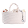 Baby Diaper Caddy Organizer for Girl Boy Cotton Rope Nursery Storage Bin Basket by XUANGUO