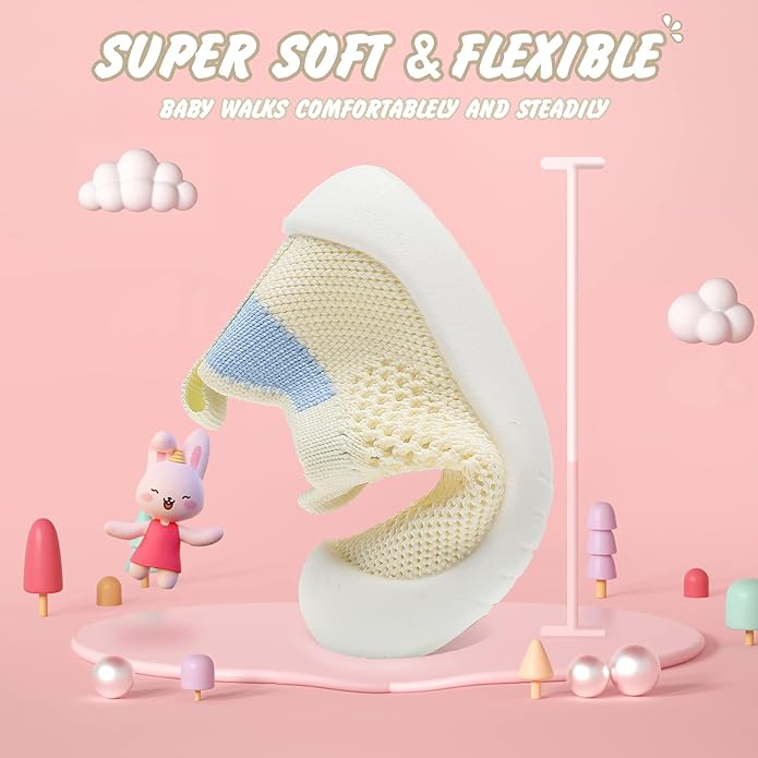Baby Walking Shoes Toddler Girl Boy Soft Sole Breathable Cotton Canvas Shoes - Image 3