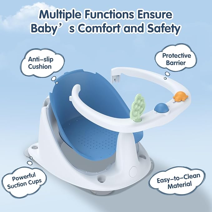 Baby Bath Seat for Babies 6 Months & Up, Non-Slip - Image 2