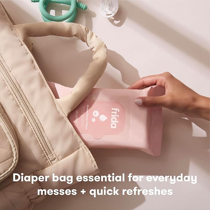 Frida Mom Breast Pump Wipes, Removes Breastmilk Residue, Made - Image 6