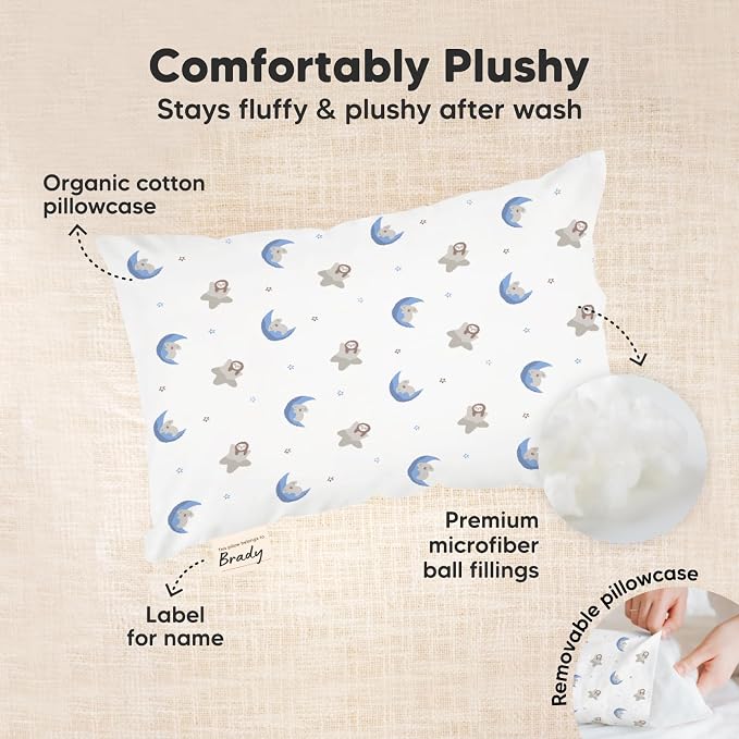 Mini Toddler Pillow with Pillowcase - Image 6