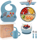 Toddler Plates and Bowls Set Stainless Steel by Unknown