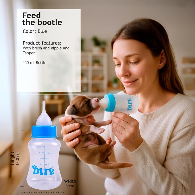 Baby Bottle Set Puppy – 5 oz & 9 oz Bottles + Bottle Brush – Anti-Colic - Image 3
