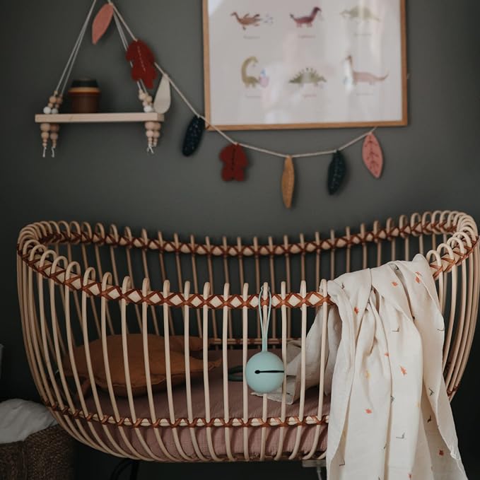 mushie Muslin Baby Swaddle Blanket | 100% Organic Cotton - Image 5