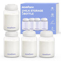 Breastmilk Storage Bottle 4 Pack, 10oz Milk Storage Bottle – Wide-Neck Fit by momfann