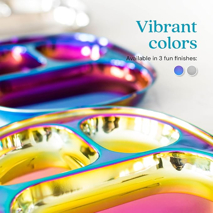 Ahimsa Stainless Steel Kids Plates - Image 5
