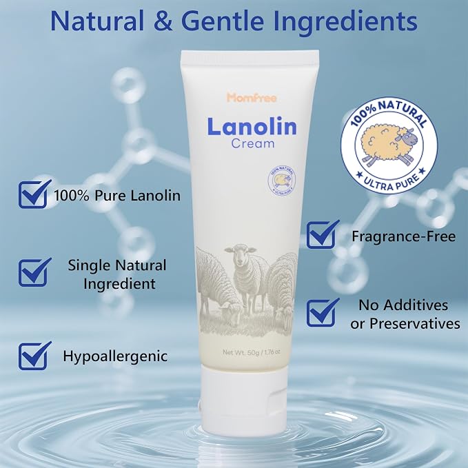 Natural Lanolin Nipple Cream: Soothing Nipples Cream Single Ingredient | - Image 3