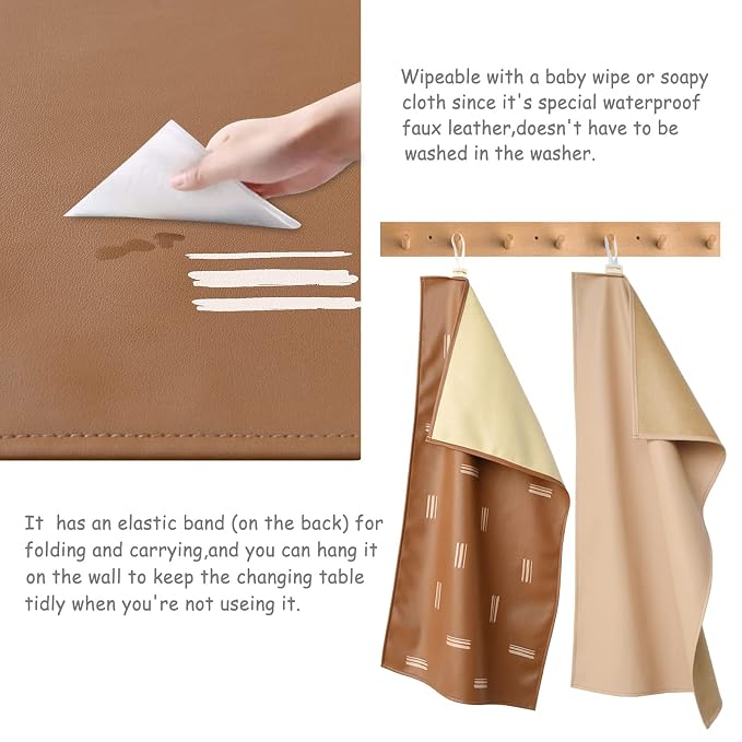 Owlowla Baby Diaper Changing Pad Portable Changing Mat Travel Changing Pad Liner - Image 3
