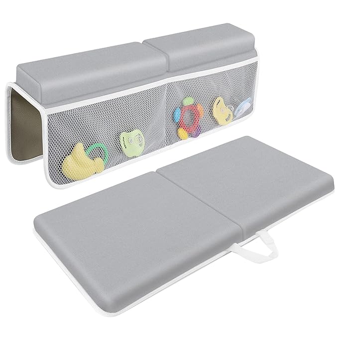 JJGoo Bath Kneeler with Elbow Rest Pad Set, 1.5 inch Kneeling Pad Mat by JJGoo