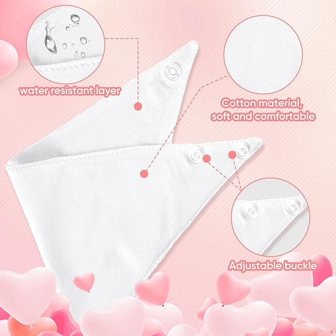 NACHLYNN 110 Pcs White Baby Bibs Baby Shower Games Set Including 24 Blank Baby - Image 3