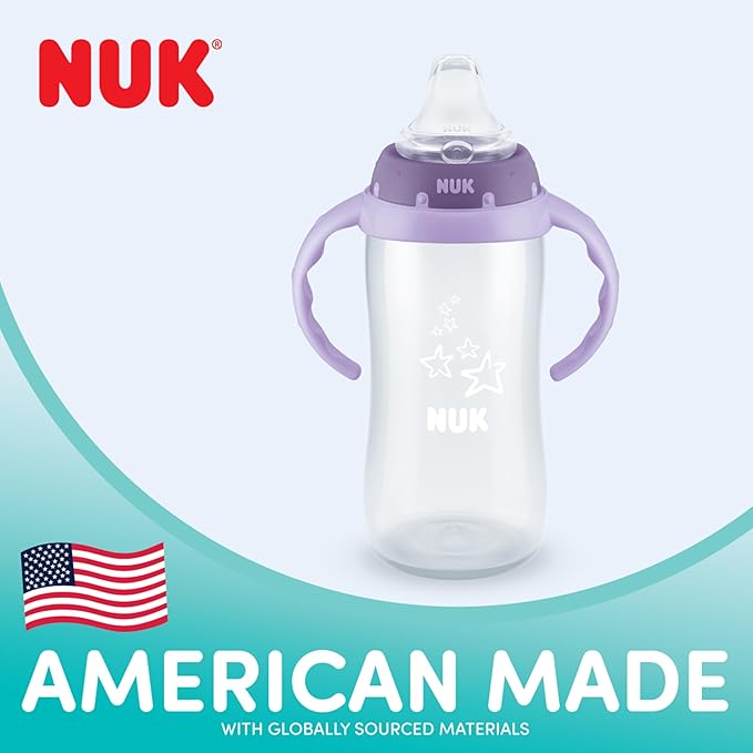 NUK Active Sippy Cup, 10 oz, 2 Pack, Disney Princess, Soft Spout, Spill-Proof - Image 2