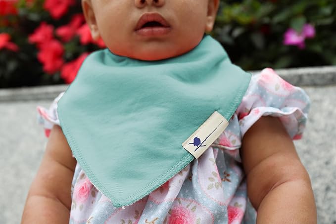 Blue Wren Magnetic Bandana Drool Bibs 5-pack - Image 4