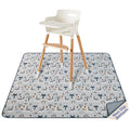 Blissful Diary Baby Splat Mat for Under High Chair, 50.4 x 50.4 Inch Wipeable by ForEveryBabysBetterLife