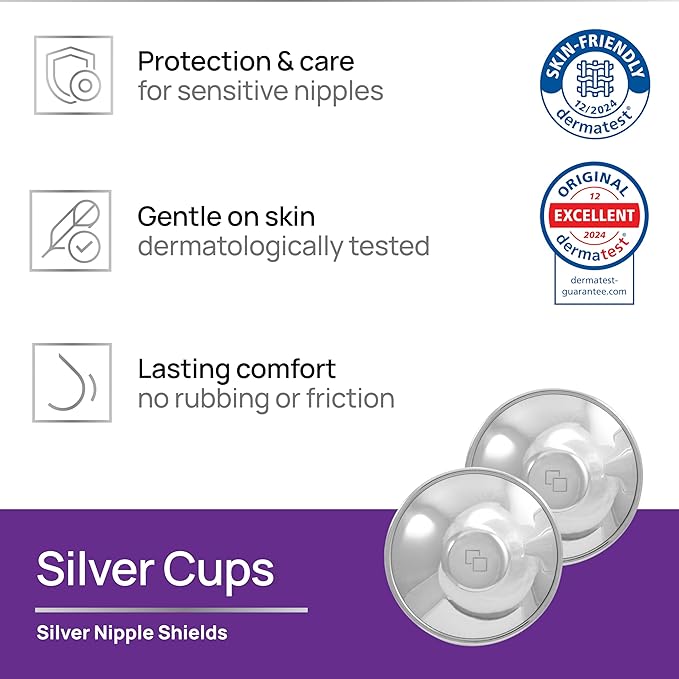 Original Italian Silver Nursing Cups - Image 2