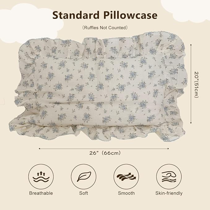 BuLuTu Muslin Cotton Kids Pillowcases - Image 2