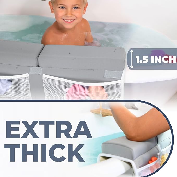 Comfortable Baby Bath Kneeler and Elbow Rest Pad Set – Thick Memory Foam Bath - Image 4