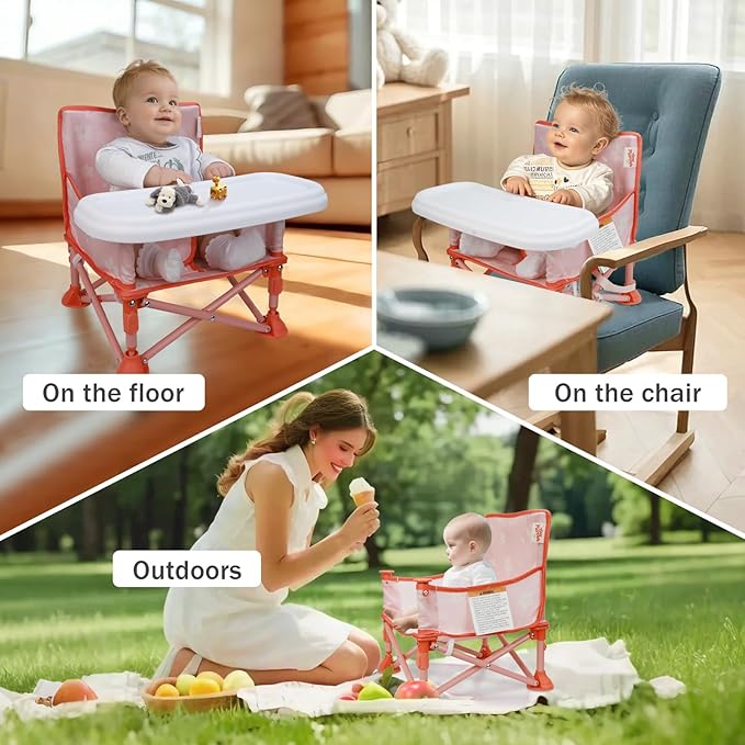 Tiny Marvels Portable 3-in-1 Baby Chair, Cozy Booster Seat, Baby Seat - Image 6