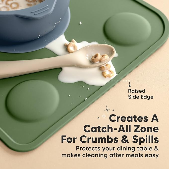 KeaBabies 2-Pack Silicone Placemats - Image 5