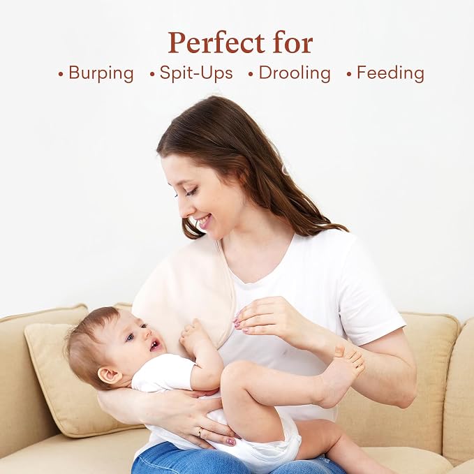 Baby Burp Cloths, Soft & Absorbent Burping Clothes - Image 4