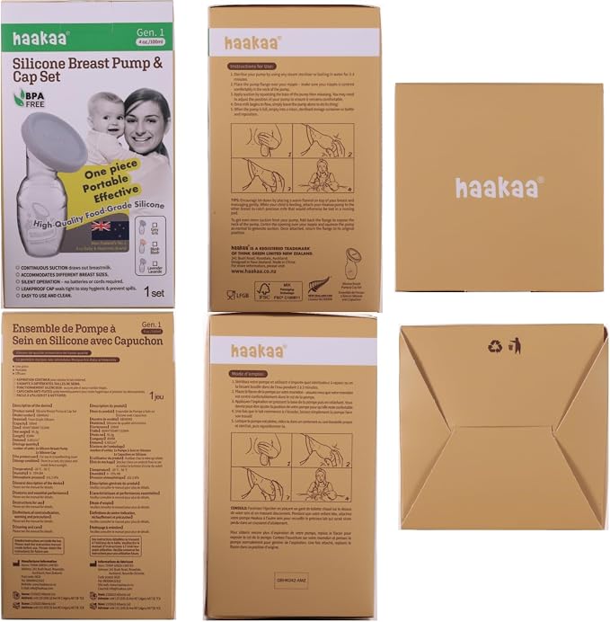haakaa Manual Breast Pump Breastfeeding Pump - Image 8