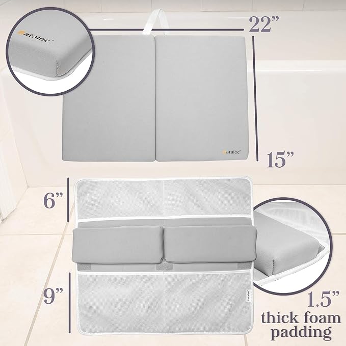 Premium Bath Kneeler, Baby Bath Kneeler and Elbow Rest Pad Set, Kneeling Pad - Image 2