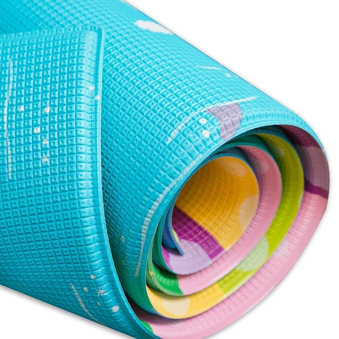 Baby Care Play Mat 82'' x 55'' Original One-Piece Reversible Rollable - Image 5