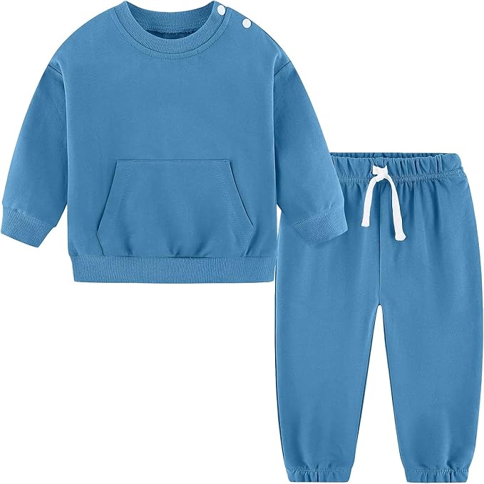 Fullfamous Baby and Toddler Boys 100% Cotton 2 Piece Long Sleeve Sweatshirt and by Fullfamous